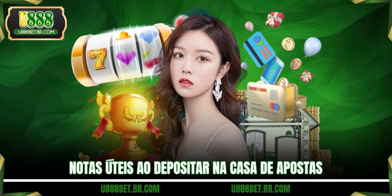 Notas úteis ao depositar na casa de apostas