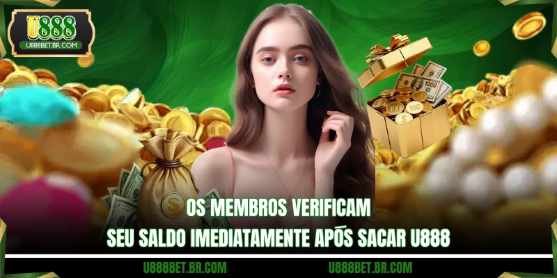 Os membros verificam seu saldo imediatamente após sacar U888